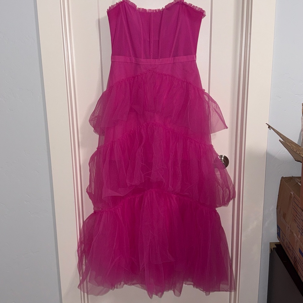 Betsy & Adam Pink Maxi Dress